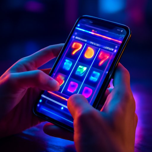 online slots real money mobile settings screen with security alert